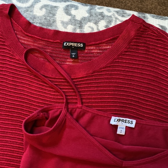 Express two piece knitted sweater with matching camisole. - Picture 4 of 4